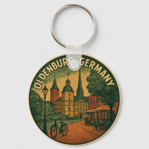 Oldenburg Duitsland Stad Kunst Sleutelhanger