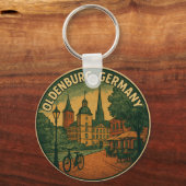 Oldenburg Duitsland Stad Kunst Sleutelhanger (Voorkant)