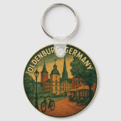 Oldenburg Duitsland Stad Kunst Sleutelhanger (Achterkant)
