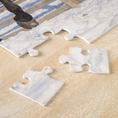 Oldenburg en Hanoverian Mares in Snow Legpuzzel (Zijkant)