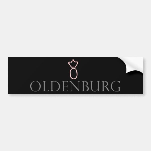 Oldenburg Horse Bumpersticker (Voorkant)