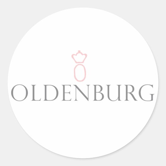 Oldenburg Ronde Sticker (Voorkant)
