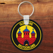 Oldenburg Round Emblem Sleutelhanger (Voorkant)