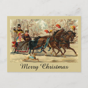 Older and Younger Sisters Ride - Mary Evans Briefkaart