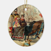 Older and Younger Sisters Ride - Mary Evans Keramisch Ornament (Links)
