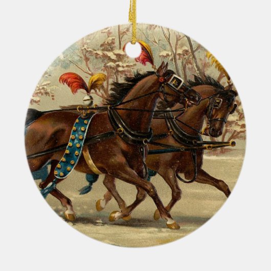 Older and Younger Sisters Ride - Mary Evans Keramisch Ornament (Achterkant)