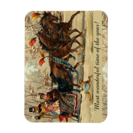 Older and Younger Sisters Ride - Mary Evans Magneet