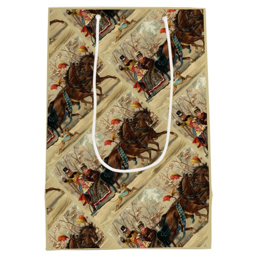 Older and Younger Sisters Ride - Mary Evans Medium Cadeauzakje (Achterkant)