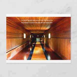 OLDEST BOWLING ALLEEN IN DE ZUID, THOMASVILLE, GA BRIEFKAART
