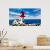 OLDEST LIGHTHOUSE IN NOORWEGEN - LINDESNES POSTER (Keuken)