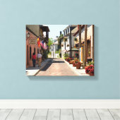 Oldest street St. Augustine, Florida Canvas Afdruk (Insitu (Houten vloer))