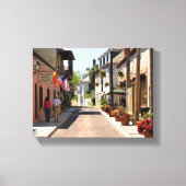 Oldest street St. Augustine, Florida Canvas Afdruk (Voorkant)