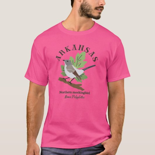 OldFashioned Arkansas Northern Mockingbird Brown T T-shirt (Voorkant)