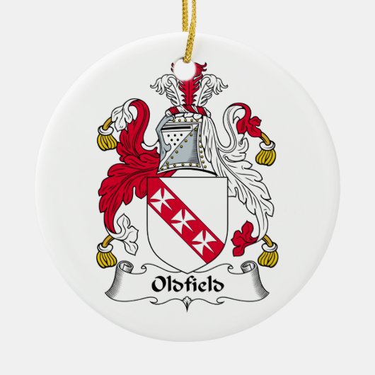 Oldfield Family Crest Keramisch Ornament (Voorkant)