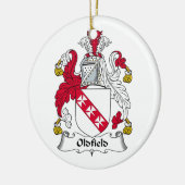 Oldfield Family Crest Keramisch Ornament (Links)