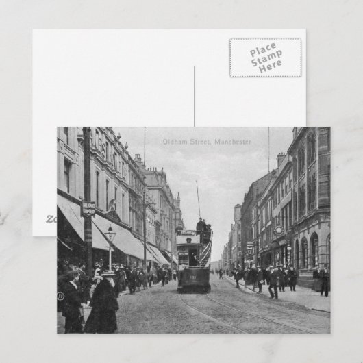 Oldham Street, Manchester, c.1910 Briefkaart (Voorkant / Achterkant)