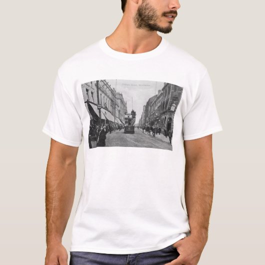 Oldham Street, Manchester, c.1910 T-shirt (Voorkant)
