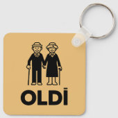 Oldi Verjaardag Sleutelhanger (Achterkant)