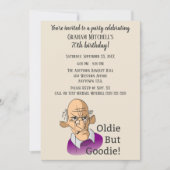 Oldie but Goodie over the Hill Birthday Party Kaart (Voorkant)