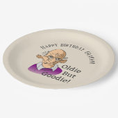 Oldie Maar Goodie over de heuvel Papieren Bordje (Gekanteld)