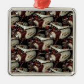 Oldie Motorcycle multiple Metalen Ornament (Voorkant)