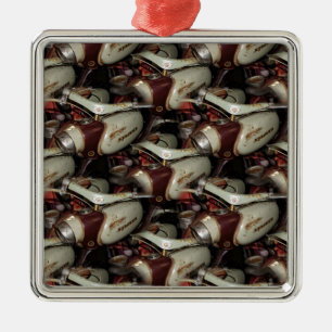 Oldie Motorcycle multiple Metalen Ornament