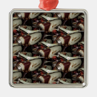 Oldie Motorcycle multiple Metalen Ornament