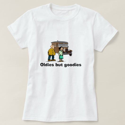 "Oldies but goodies" T shirt (Design voorkant)