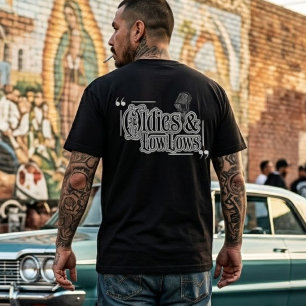 Oldies en Low Lows achteraan geslagen T-shirt