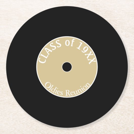 Oldies Fun. Onderzetters van klasse reünie (Voorkant)