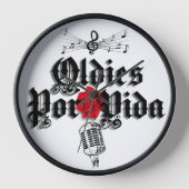 Oldies Por Vida Wandklok (Voorkant)