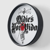 Oldies Por Vida Wandklok (Hoek)