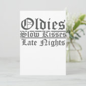 Oldies Slow Kisses Late Nights Chicana O Kaart (Staand voorkant)