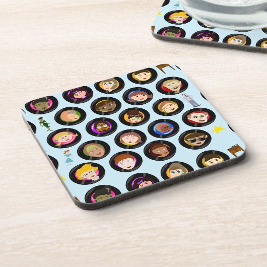  Oldies-tophits voor retroArt Record Drankjes Onderzetter (Linkerzijde)