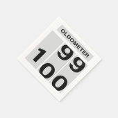 OLDOMETER 100ste verjaardag 99 tot 100 Servet (Hoek)