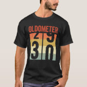 Oldometer 29 30 Funny 30 jaar oud 30e verjaardag T-shirt (Voorkant)