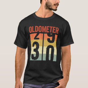 Oldometer 29 30 Funny 30 jaar oud 30e verjaardag T-shirt