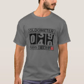 Oldometer 39-40 40th Birthday Funny Gift T-shirt (Voorkant)