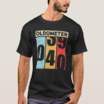 Oldometer 39-40 Funny 40th Birthday Odometer Gift T-shirt<br><div class="desc">Oldometer 39-40 Funny 40th Birthday Odometer Gift Oldometer</div>