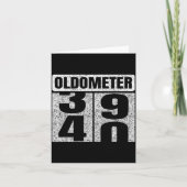 Oldometer &#; -40 40th Birthday 40 Year Old Funny  Kaart (Voorkant)