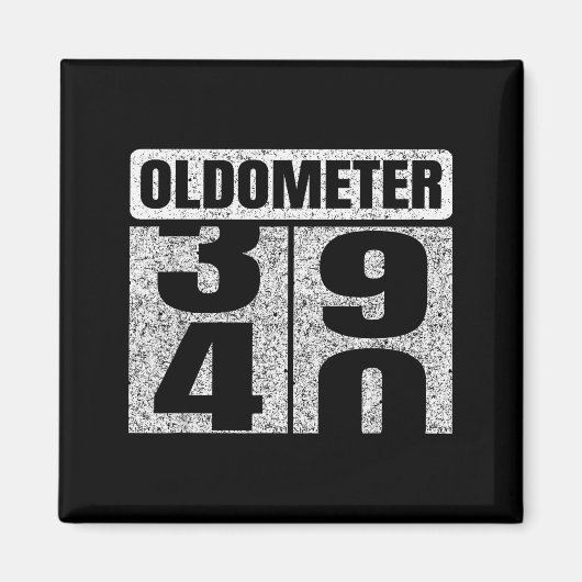 Oldometer &#; -40 40th Birthday 40 Year Old Funny Magneet (Voorkant)