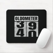 Oldometer &# -40 40th Birthday 40 Year Old Funny  Muismat (Met muis)