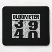 Oldometer &# -40 40th Birthday 40 Year Old Funny  Muismat (Voorkant)