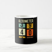 Oldometer 40th Birthday Gift Koffiemok (Center)