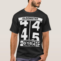 Oldometer 45e verjaardag Grappig mijlpaal Odometer