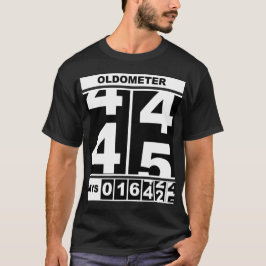 Oldometer 45e verjaardag Grappig mijlpaal Odometer T-shirt