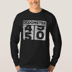 Oldometer 49-50 Auto kilometerteller Grappig 50ste T-shirt