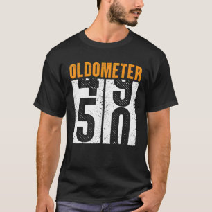  Oldometer 49-50 Funny 50th Birthday Graphi T-shirt