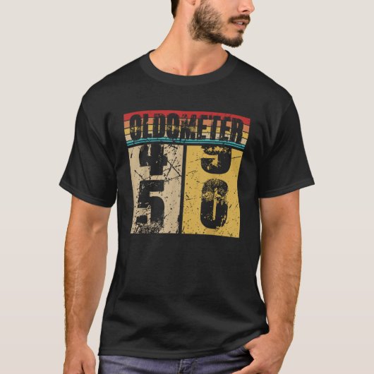 Oldometer 49 50 Shirt Grappig 50ste Draaien 50 Geb (Voorkant)