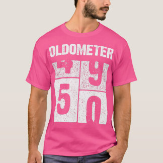 Oldometer 50 jaar oud geboren in 1971 50e verjaard t-shirt